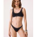 Calcinha Biquini Anne Preto Com Tachas NK