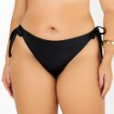 Biquini Cortininha Liso Preto