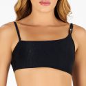 Top Assimetrico Liso Preto