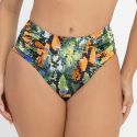 Biquini Max Fio Dental Drapee Estampado Zb Camaleao