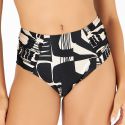 Biquini Max Drapee Estampado Zb Calcario Abstrato