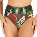 Biquini Max Drapee Estampado Zb Algas Matisse