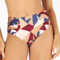 Biquini Max Drapee Estampado Zb Folhagem Aquarelada