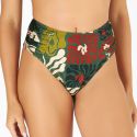 Biquini Max Drapee Fio Dental Estampado Zero Barriga Algas Matisse