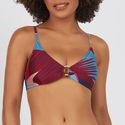 Body Top Com Bojo Removivel Estampado Folhagem Tropical