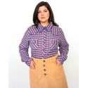 Camisa Flanela Xadrez Lacinho Azul