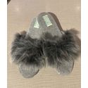Pantufa Fluffy | Cinza