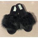 Pantufa Fluffy | Preta