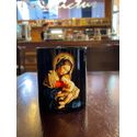 Caneca Cerâmica Mãe da Divina Providência - Alça e fundo na cor preta