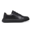 Tênis Wave All Black couro preto sola preta