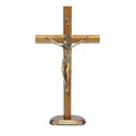 Crucifixo Mesa - Madeira Cilíndrica São Bento 26 cm