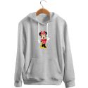 Blusa De Frio Black Beast Moletom Minnie Cinza