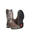 Bota Texana Masculina Com Cano Camuflado Cor Café