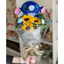 Buquê Girassóis e Stitch