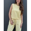 Blusa Bianca - Amarelo Manteiga