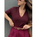 Blusa Caroline - Merlot 