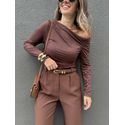 Blusa Maite - Marrom