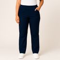 Calça Feminina em Gabardine Azul Marinho