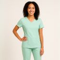Camisa Scrub Verde Agua em Gabardine - Feminino