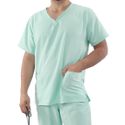 Camisa Scrub Verde Água Masculina - Privativo Pijama Cirúrgico 