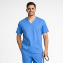 Camisa Scrub Masculina Azul Celeste - Pijama Privativo Homem
