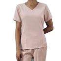 Camisa Scrub Rosê Feminino Pijama Cirúrgico