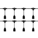Varal De Luzes 10 Metros C/ 10 Soquetes E-27 Ip66 Bivolt