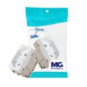 Módulo Tomada 2P+T 20A 250v Branco Sleek Margirius