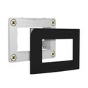 Conjunto Placa Para Móveis Preto Brilhante Ebony Sleek