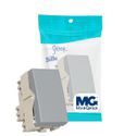 Módulo Interruptor Paralelo Cinza 10A Sleek Margirius