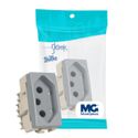 Módulo Tomada 2P+T 20A 250V Cinza Sleek Margirius