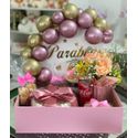 Cesta de Aniversário com Balões 