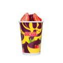 COPO DE PAPEL 500ML AÇAI - 25 UNIDADES