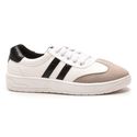 Tênis Feminino Casual Flora Em Sintético Premium Confortável - Preto