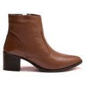 Bota Feminina Couro Cano Curto Casual Nescau