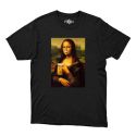 Camiseta Estampa - Mona Lisa Masculina com Abridor