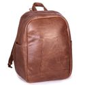 Mochila em Couro Sines Marrom Rústico