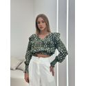 BLUSA REBECA MANGA VERDE
