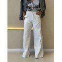 CALÇA EMILI WIDE LEG CRU