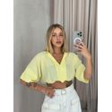 CROPPED RAIENE LISO AMARELO