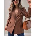 BLAZER CARLA ALFAIATARIA MARROM