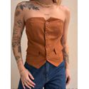 BLUSA DINAH TOMARA QUE CAIA CARAMELO
