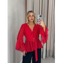 BLUSA ATENA DECOTE VERMELHA