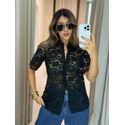 CAMISA ANA MARIA RENDA PRETA