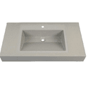 LAVATÓRIO PRE MOLD PINA CINZA SHIMMER 80CM CORSO