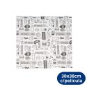 Papel Acoplado Para Lanche Com Película 30x38cm Fênix - 500 Unidades