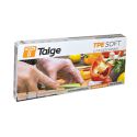 Luva Descartável Tpe Soft Transparente Média Talge - 100 Unidades