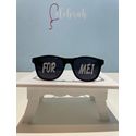Óculos Personalizado para Festas preto estilo WF Rayban