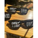 Óculos Personalizado para Festas Preto estilo WF Rayban