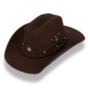 Chapéu Traiado Americano com Estrela Café